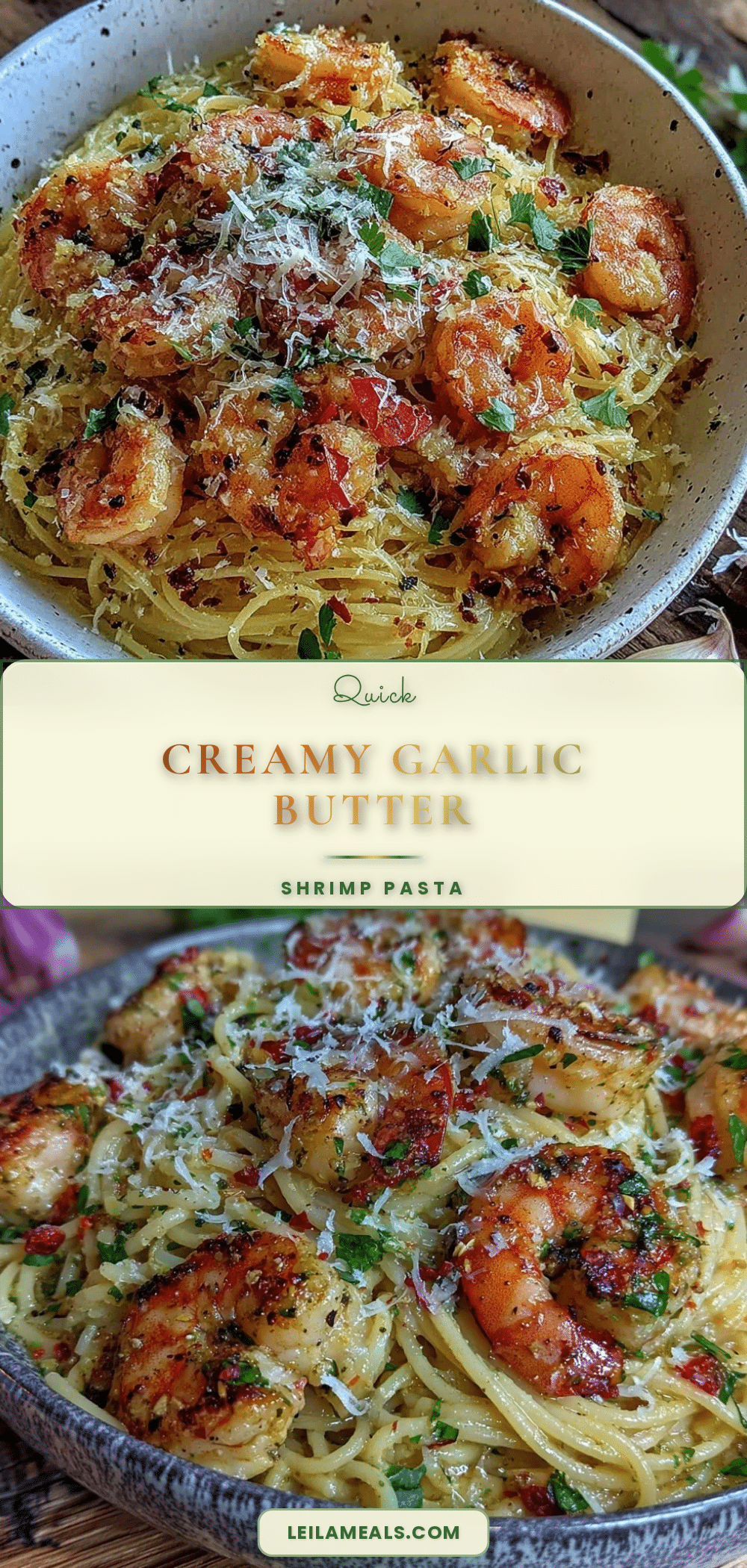 garlic butter shrimp pasta recipe