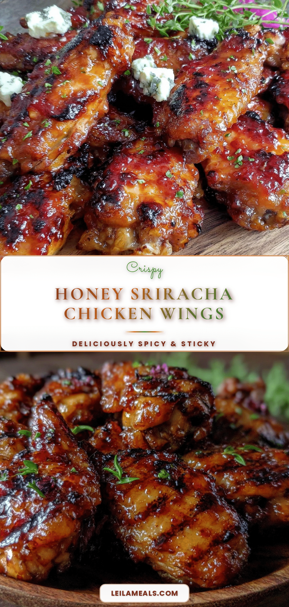 grilled honey sriracha chicken wings recipe