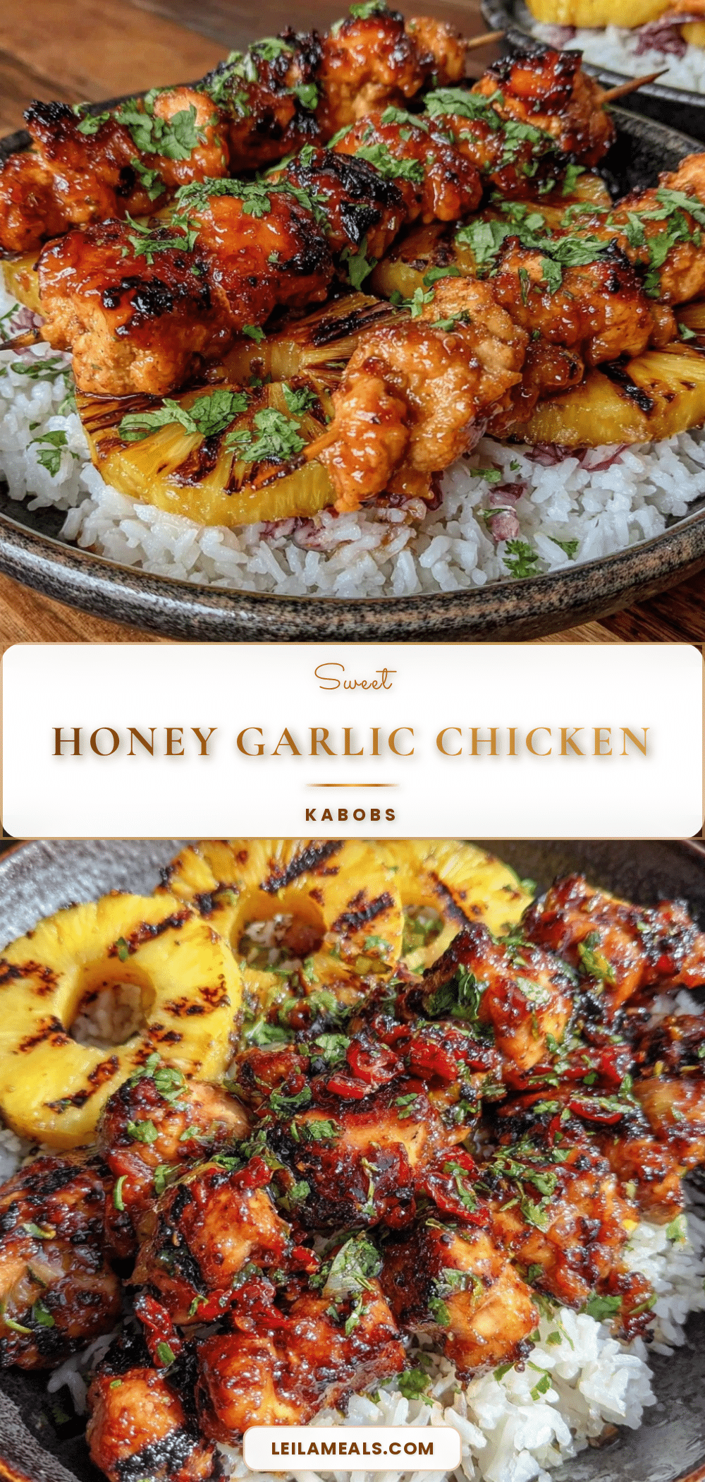 honey garlic chicken kabobs recipe