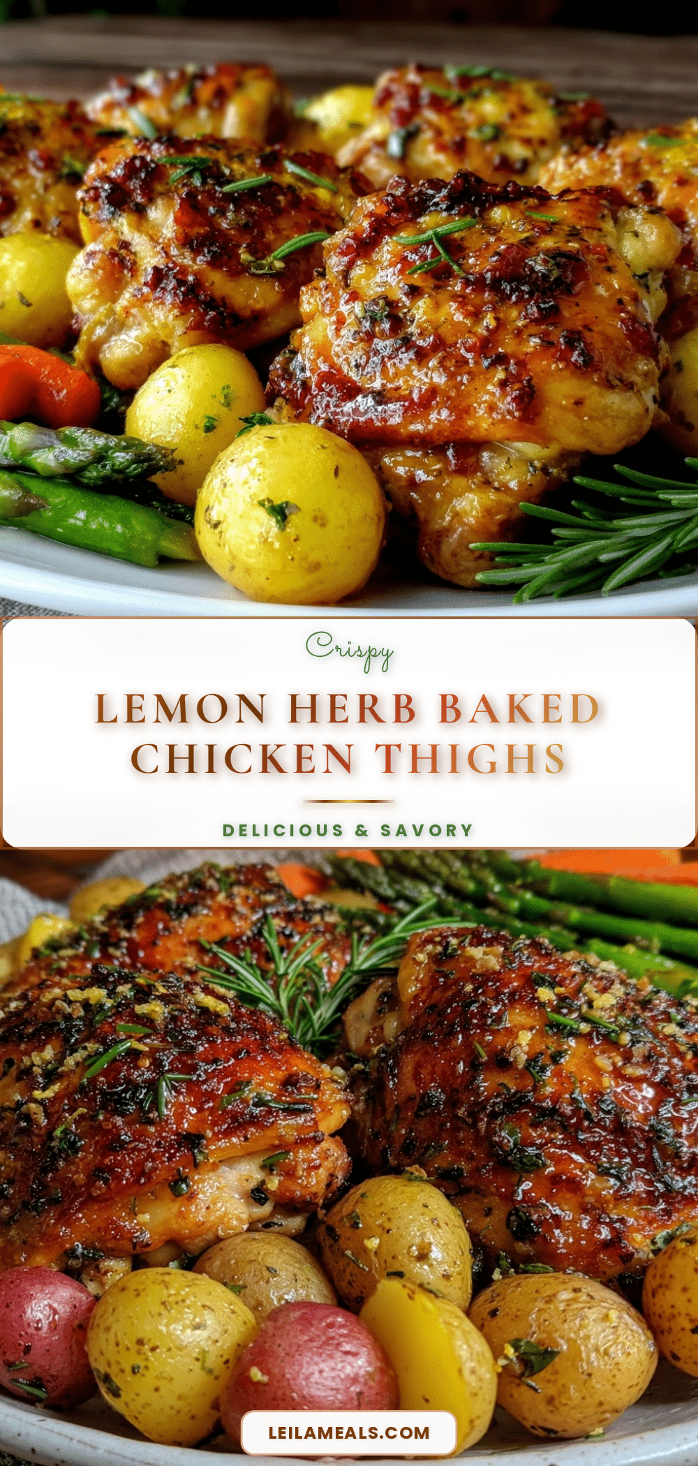 lemon herb baked chicken thighs recipe