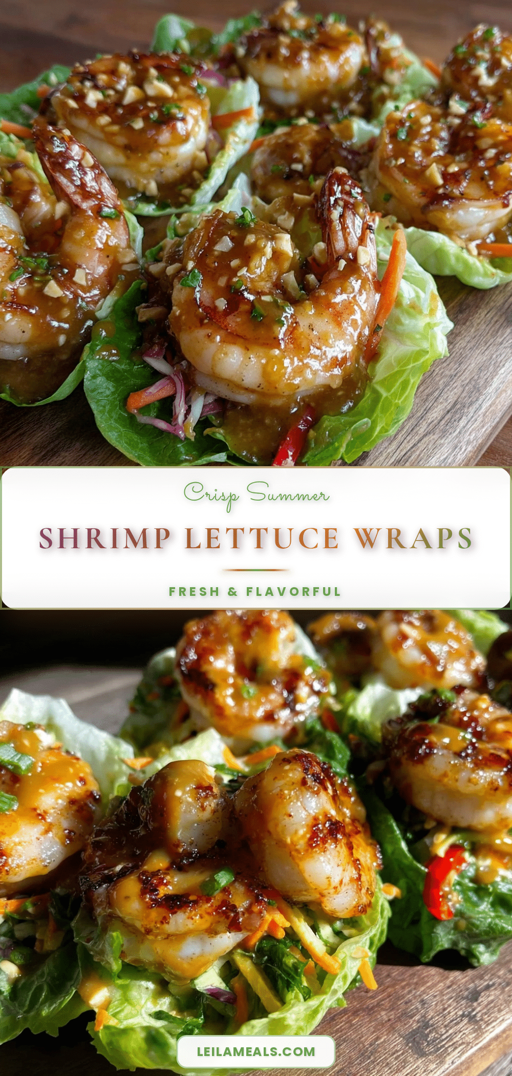 light summer shrimp lettuce wraps recipe