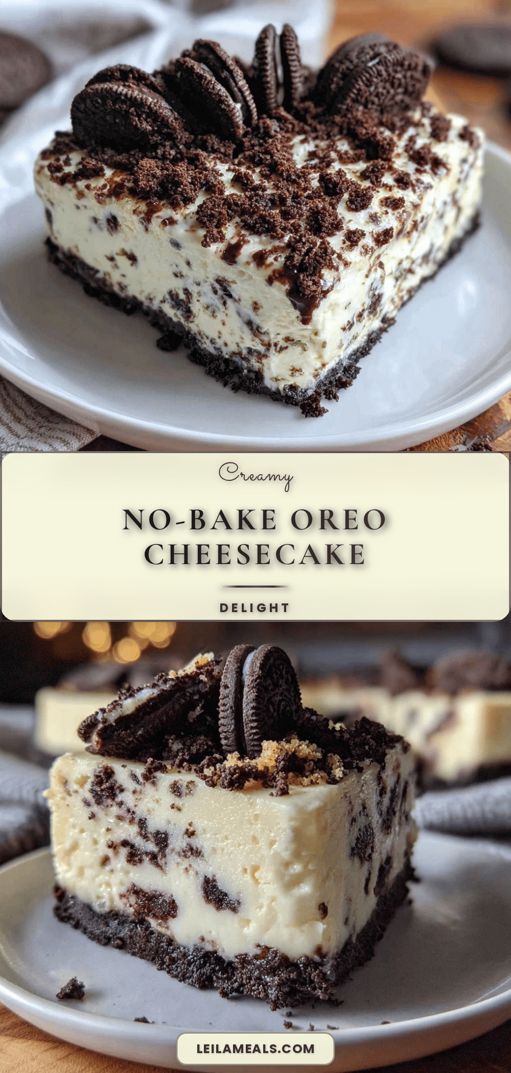 no bake Oreo cheesecake recipe