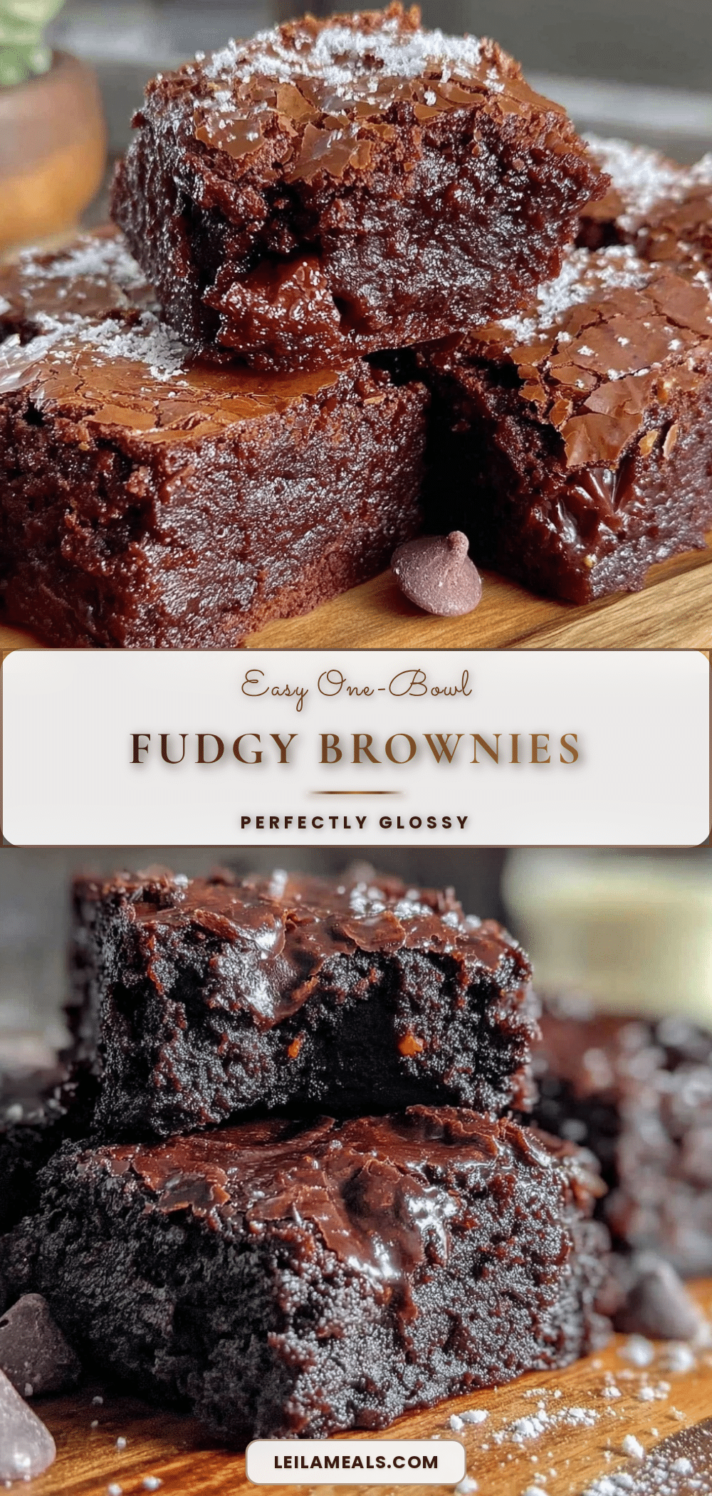 one-bowl fudgy brownies recipe