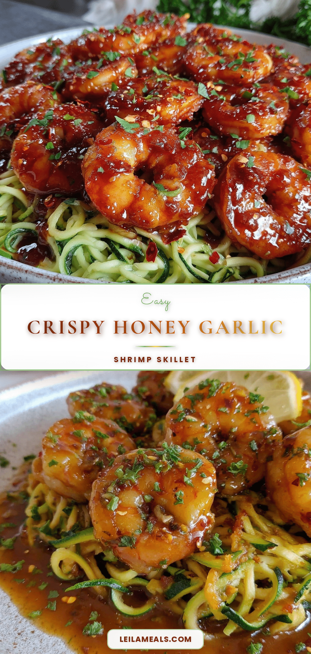 one-pan honey garlic shrimp recipe