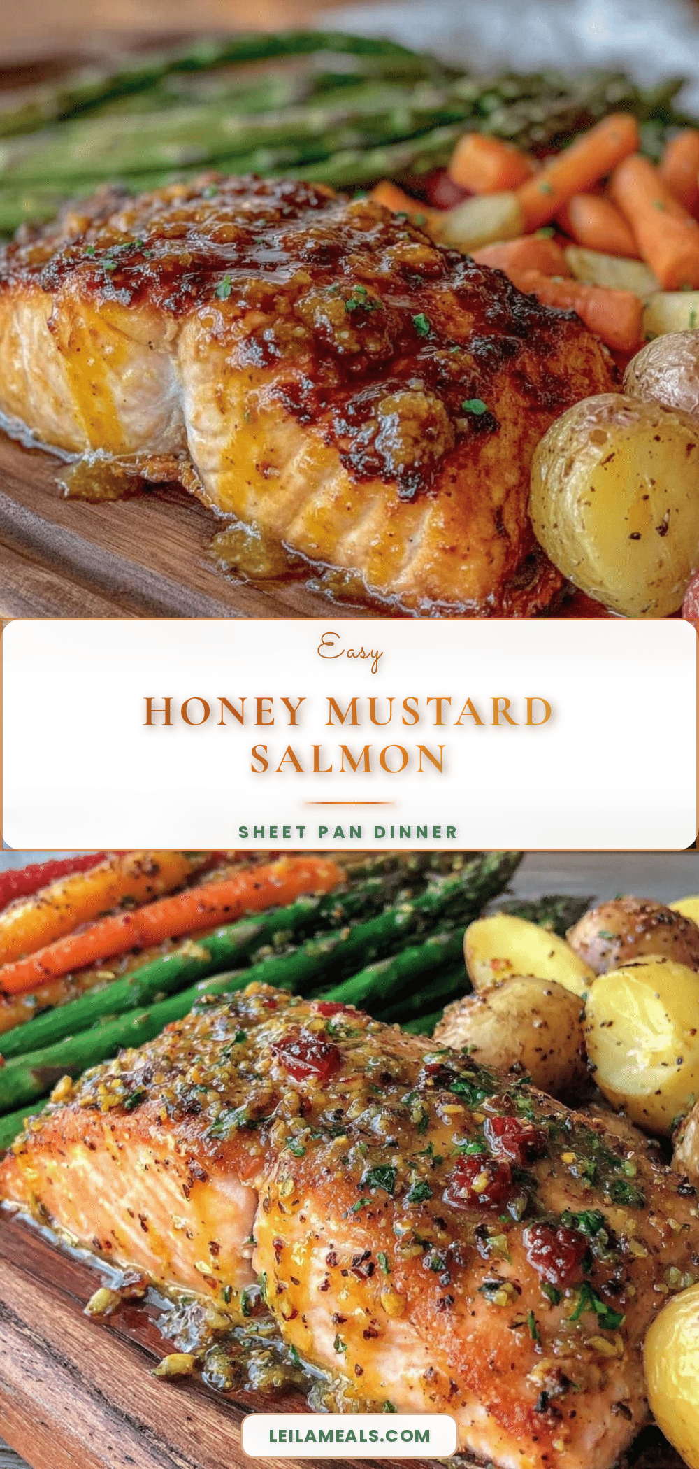 sheet pan honey mustard salmon recipe