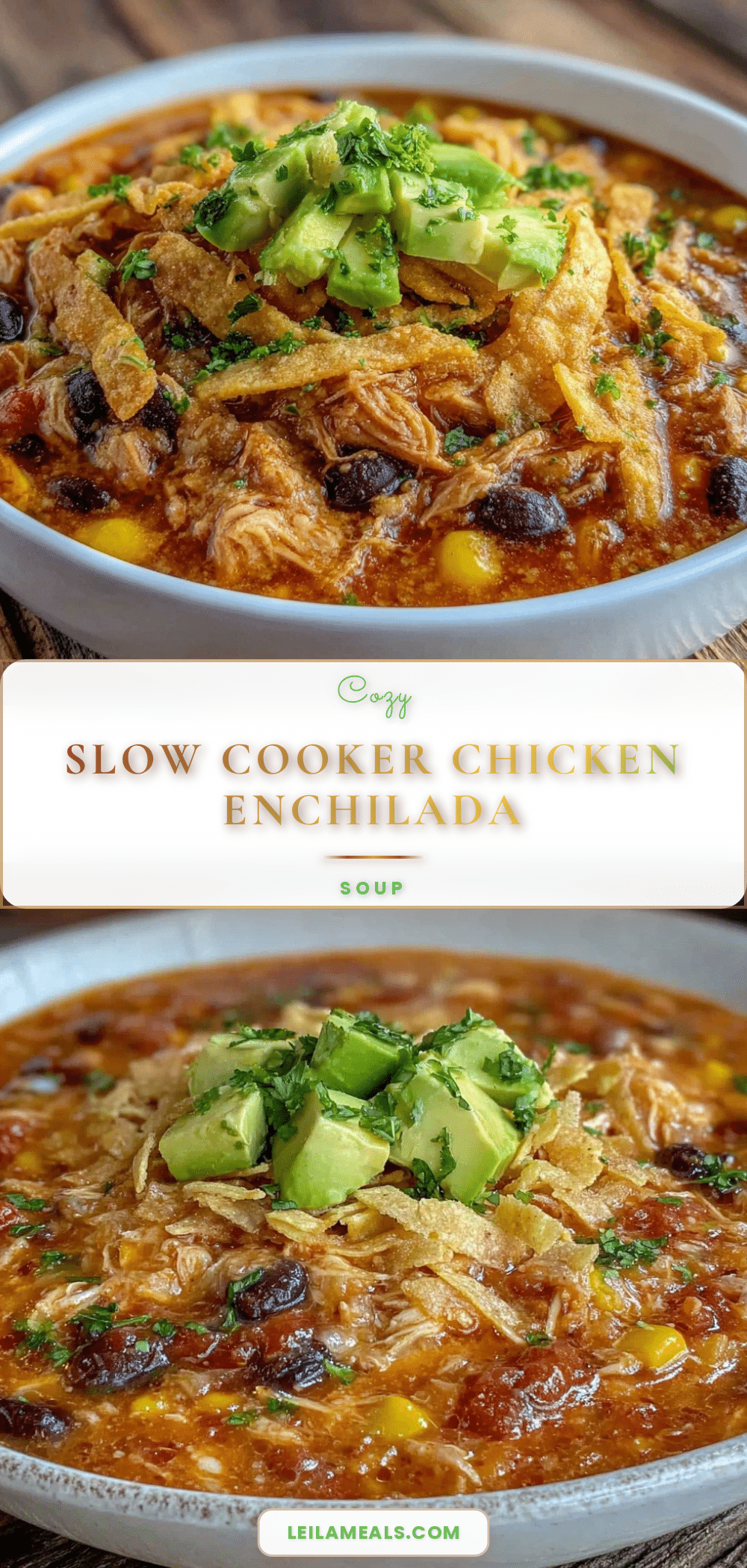 slow cooker chicken enchilada soup recipe