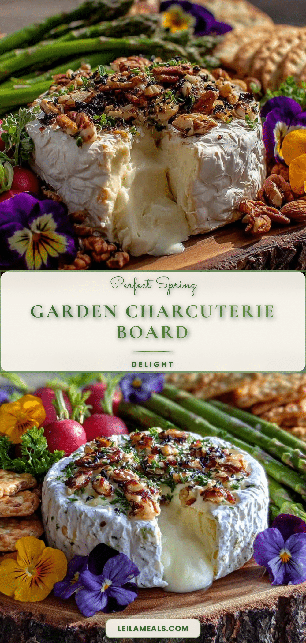 spring garden charcuterie board recipe