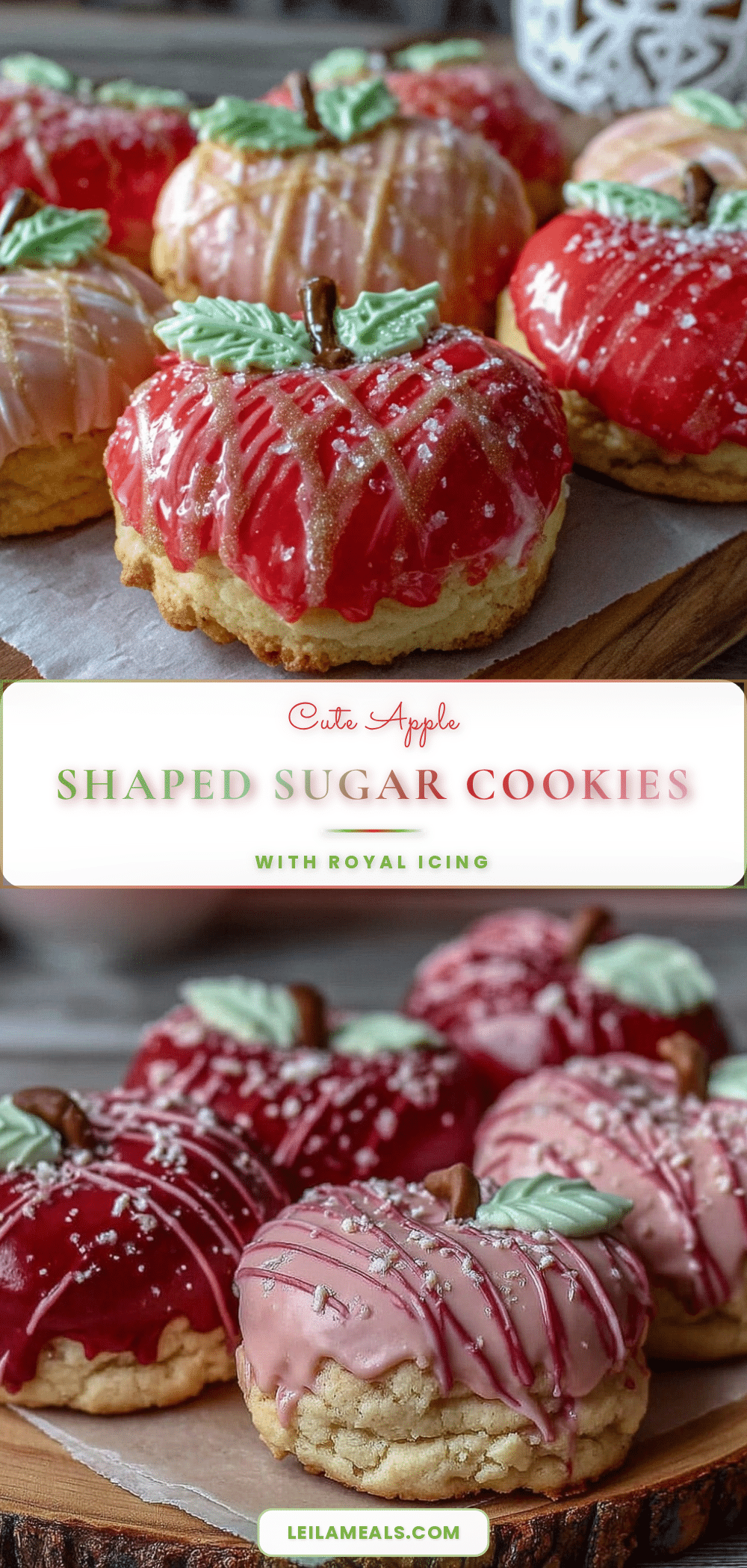 apple shaped sugar cookies recipe