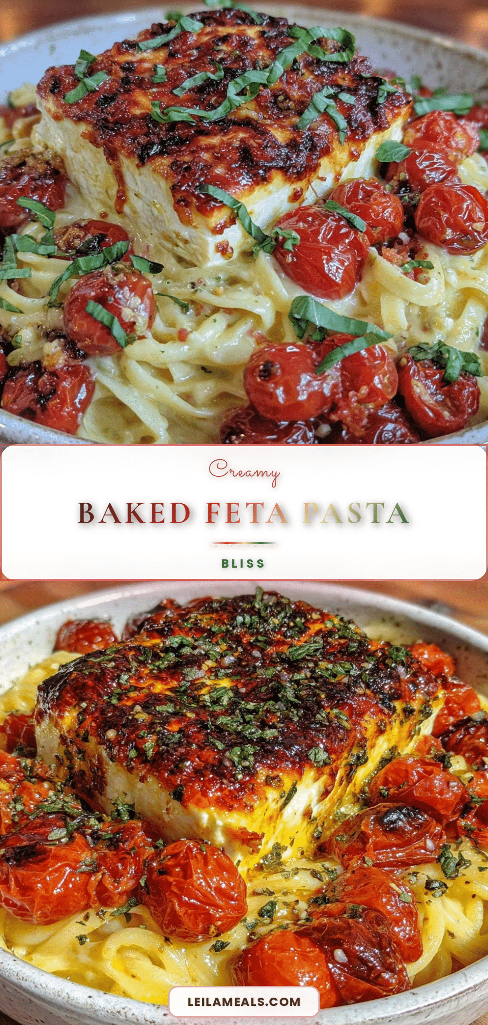 creamy baked feta pasta recipe