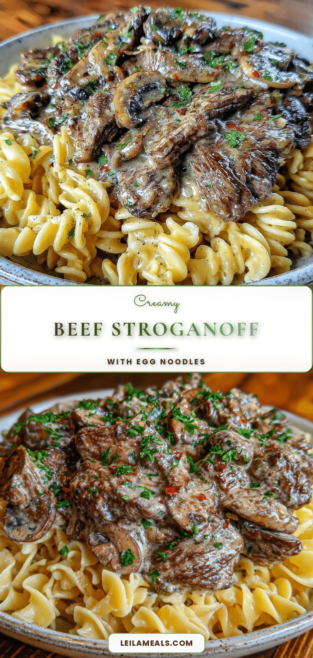 creamy beef stroganoff recipe