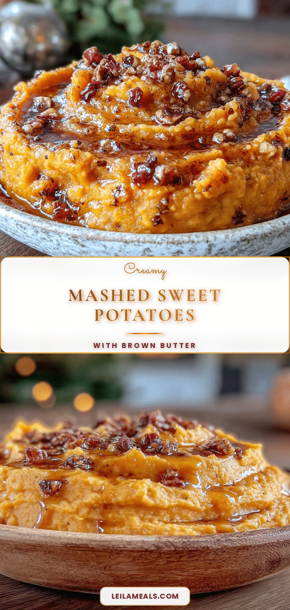 creamy mashed sweet potatoes with brown butter recipe