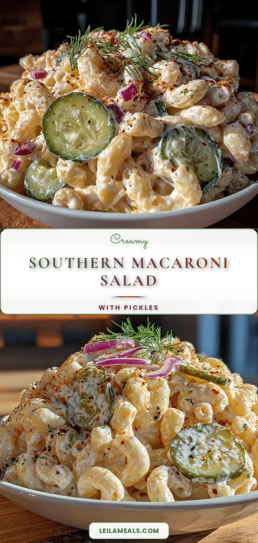 creamy southern macaroni salad with pickles recipe