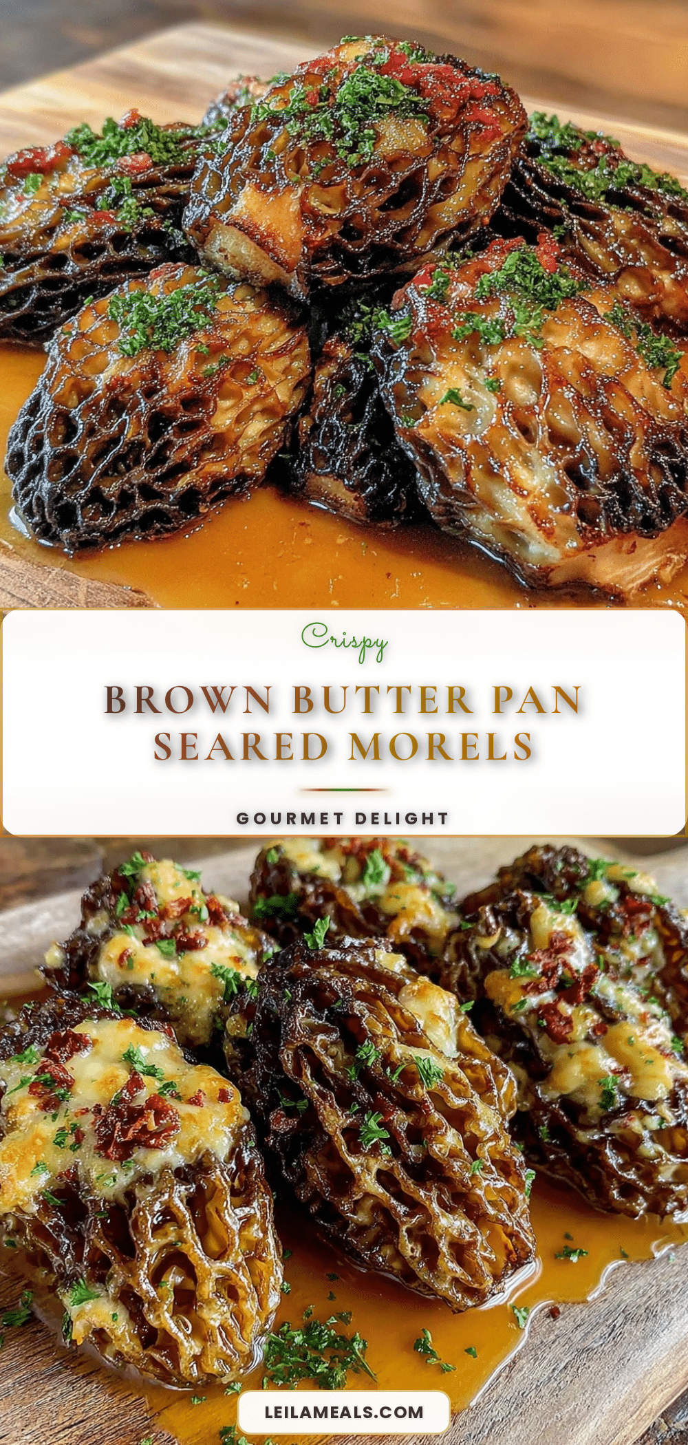 crispy pan seared morels in brown butter recipe
