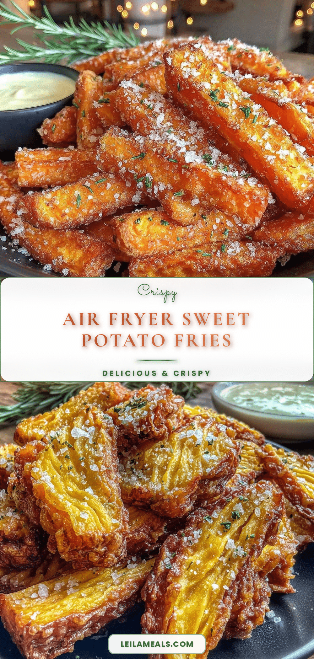 crispy sweet potato fries air fryer recipe