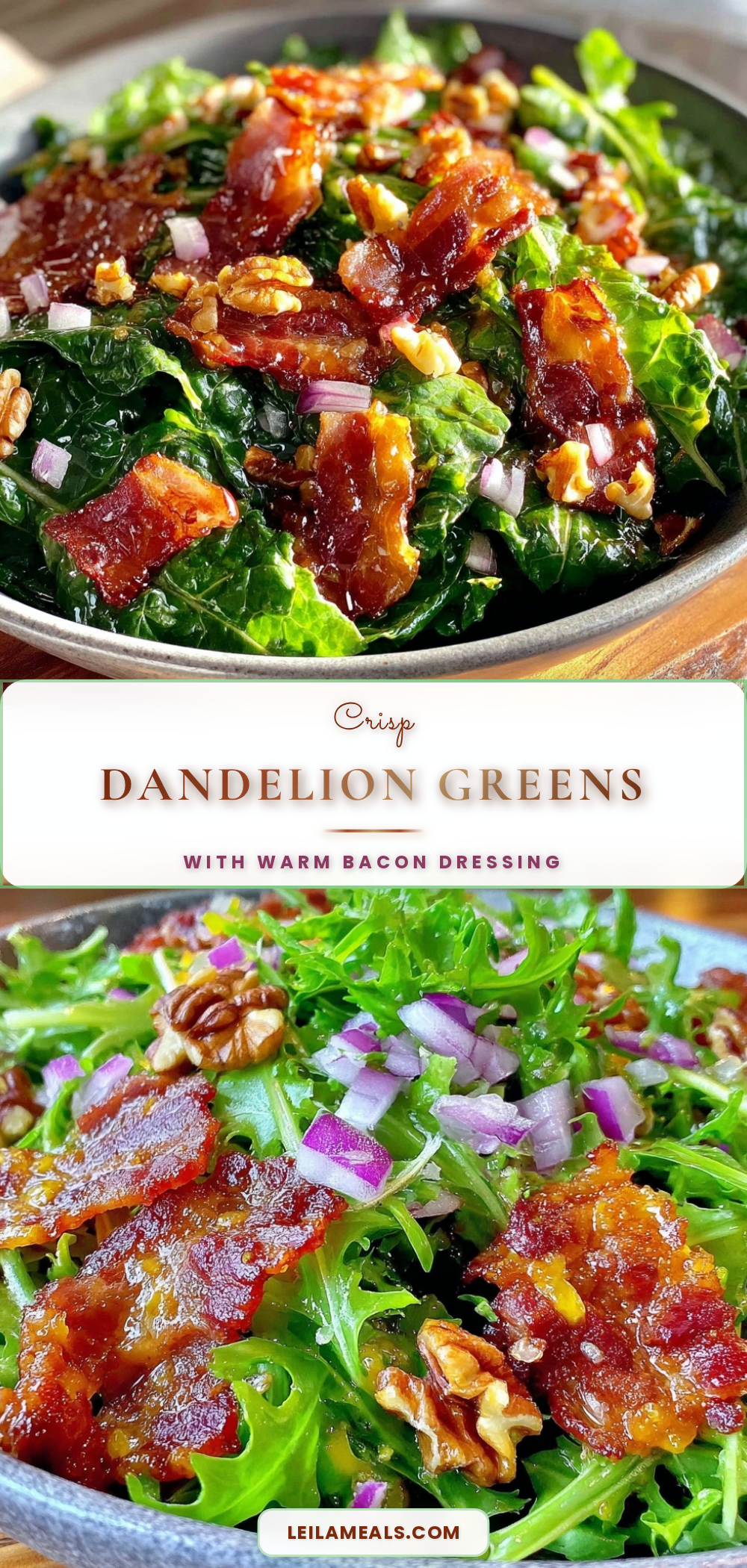 dandelion greens salad recipe
