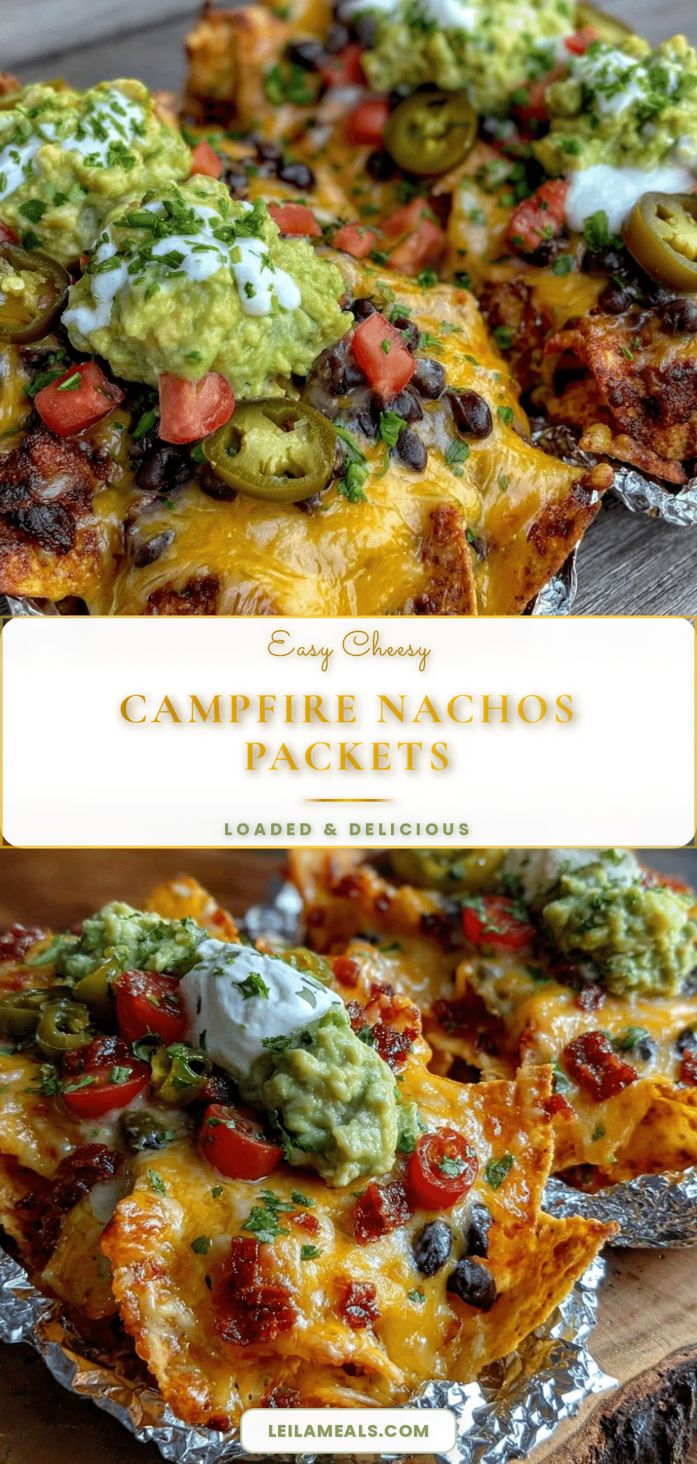 easy cheesy campfire nachos recipe