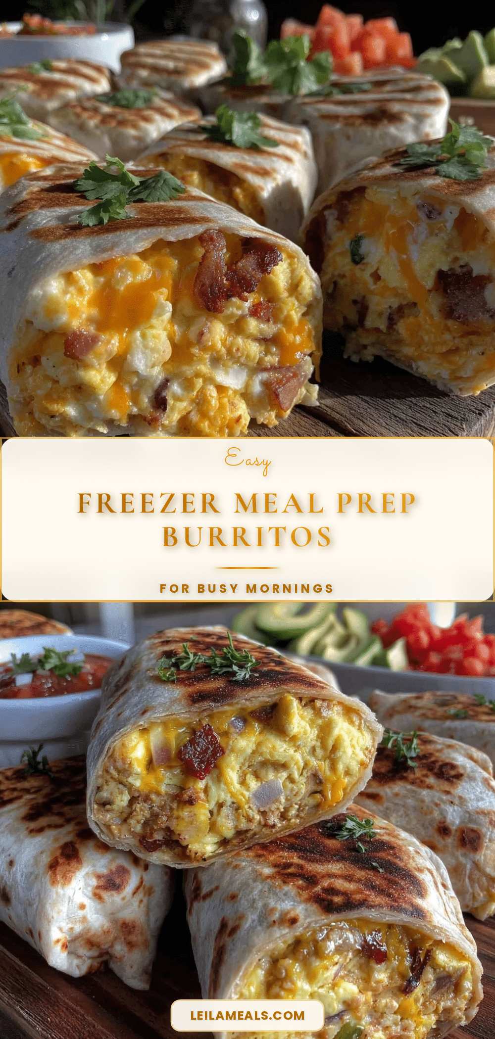 easy freezer meal prep burritos recipe
