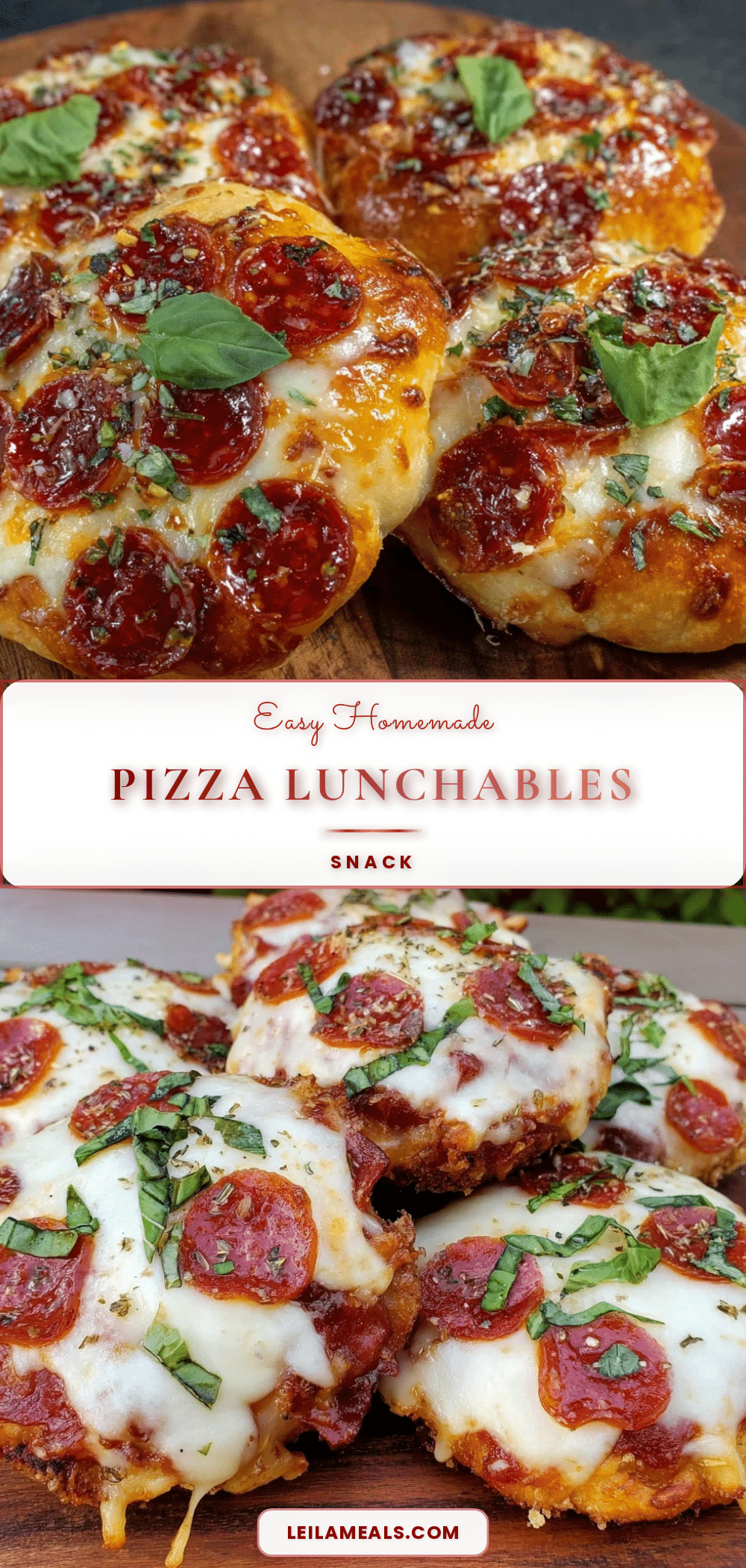 easy homemade pizza lunchables snack recipe