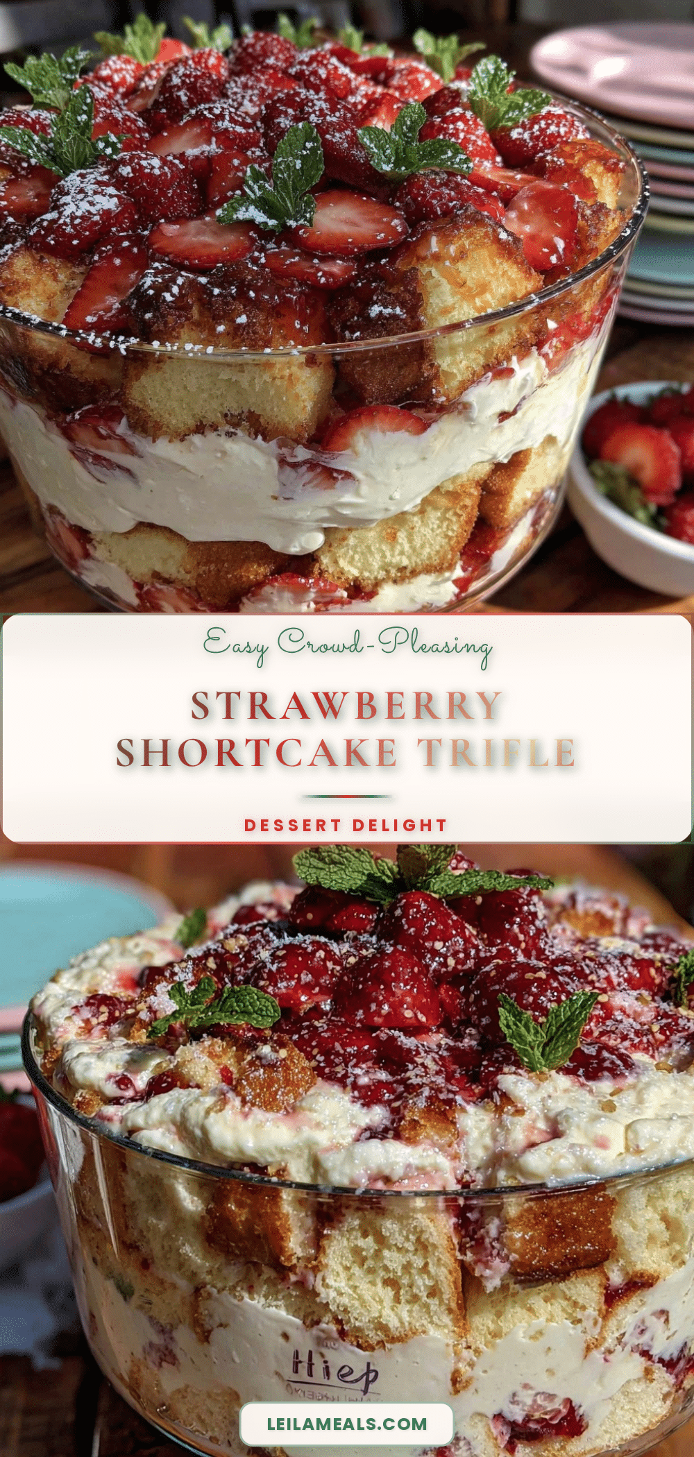 easy strawberry shortcake trifle recipe