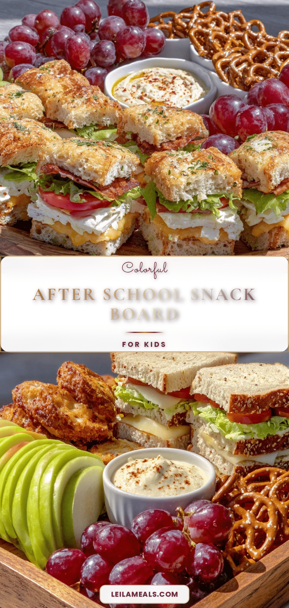 fresh after school snack board for kids recipe