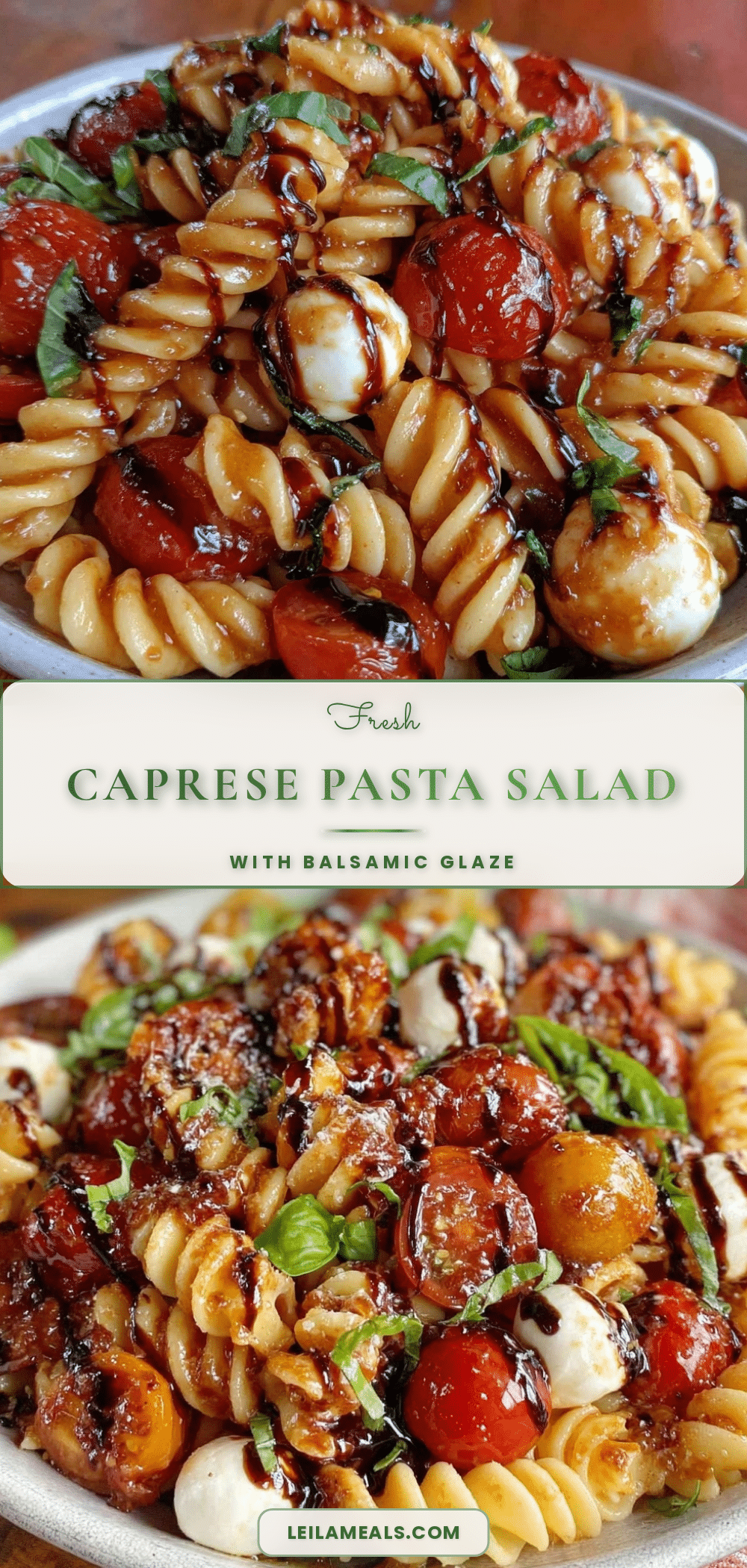 fresh caprese pasta salad recipe