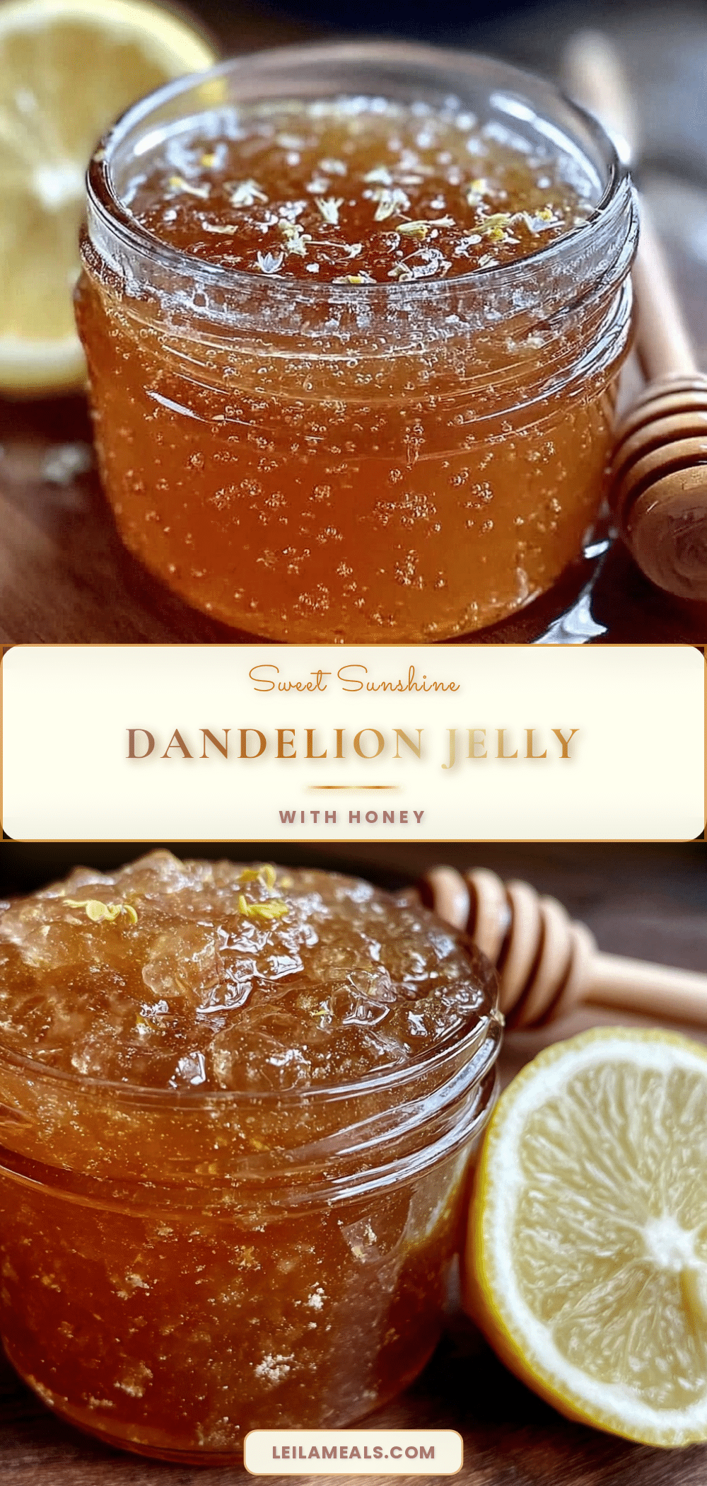 fresh dandelion jelly recipe