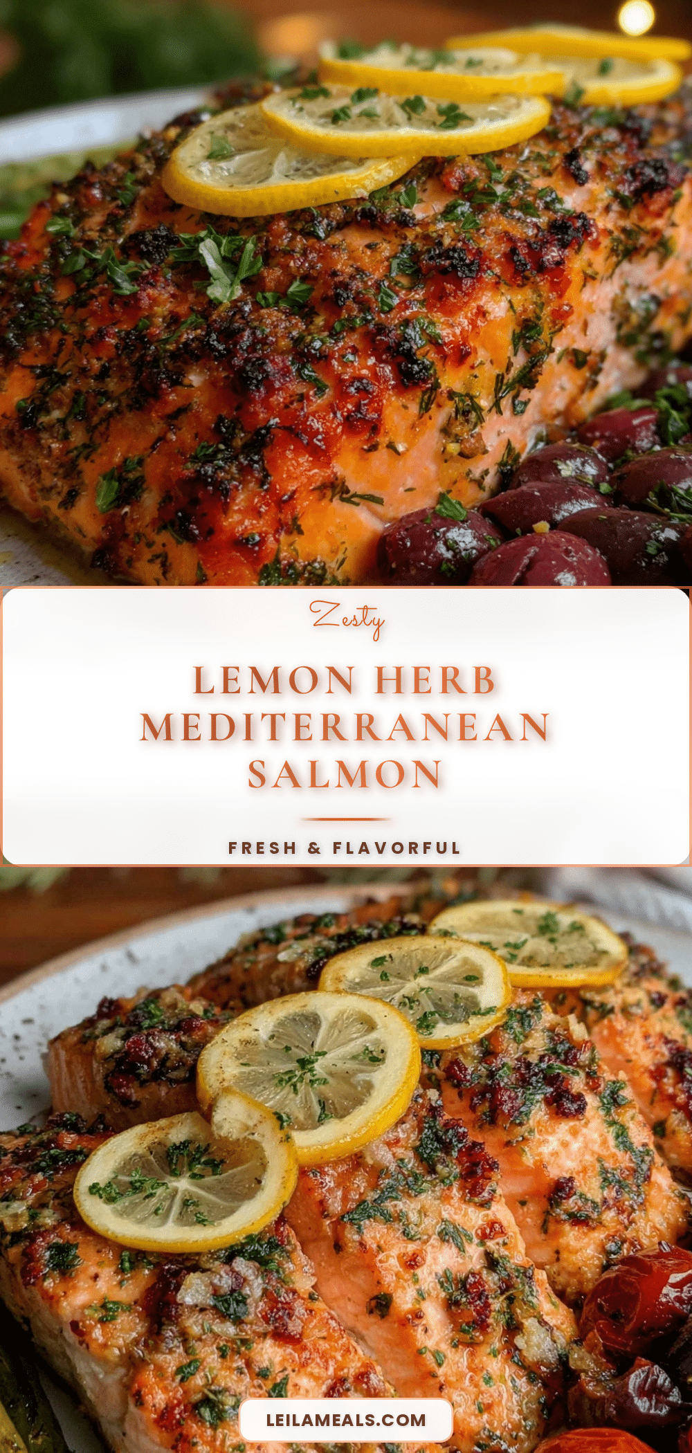 fresh lemon herb baked salmon recipe