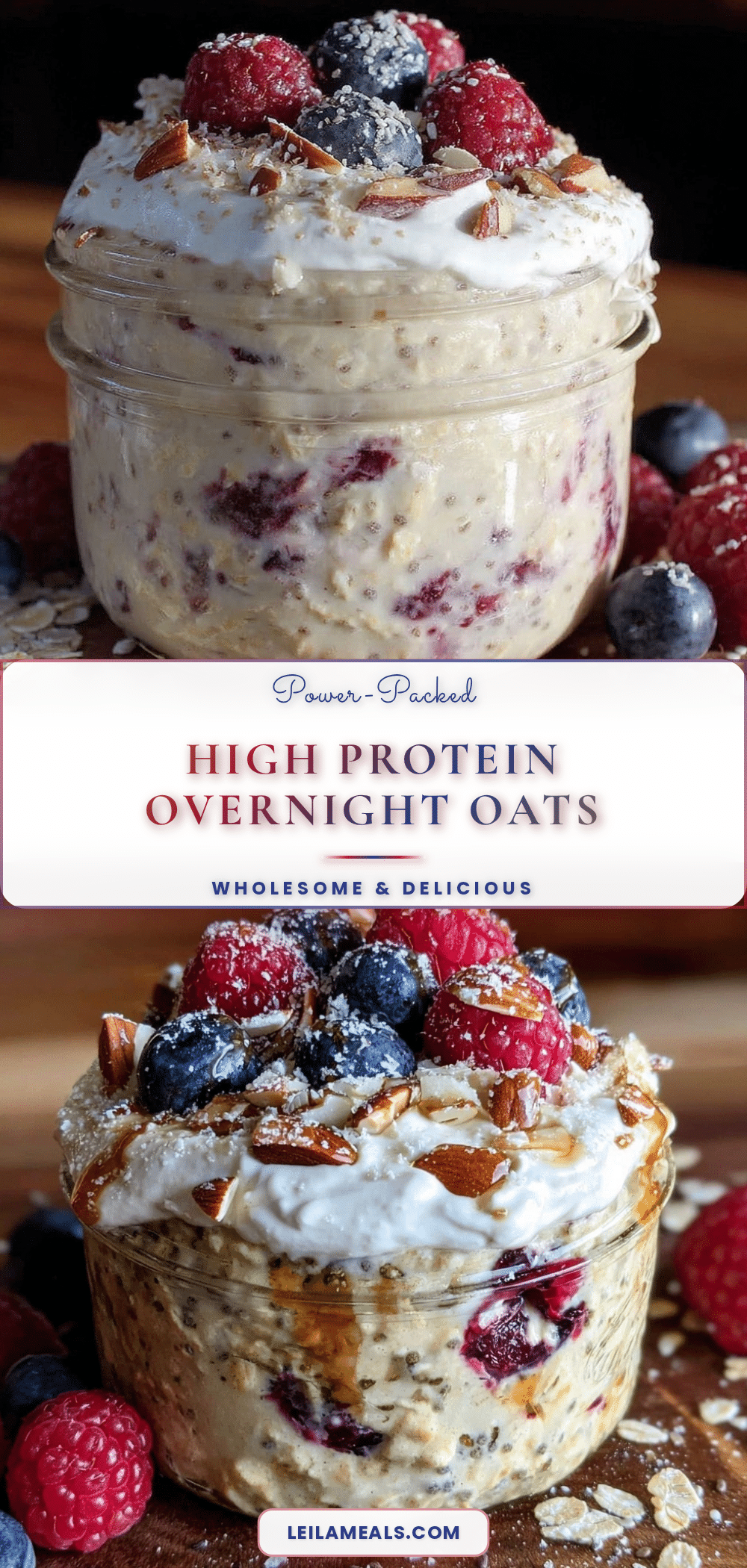 healthy high protein overnight oats recipe