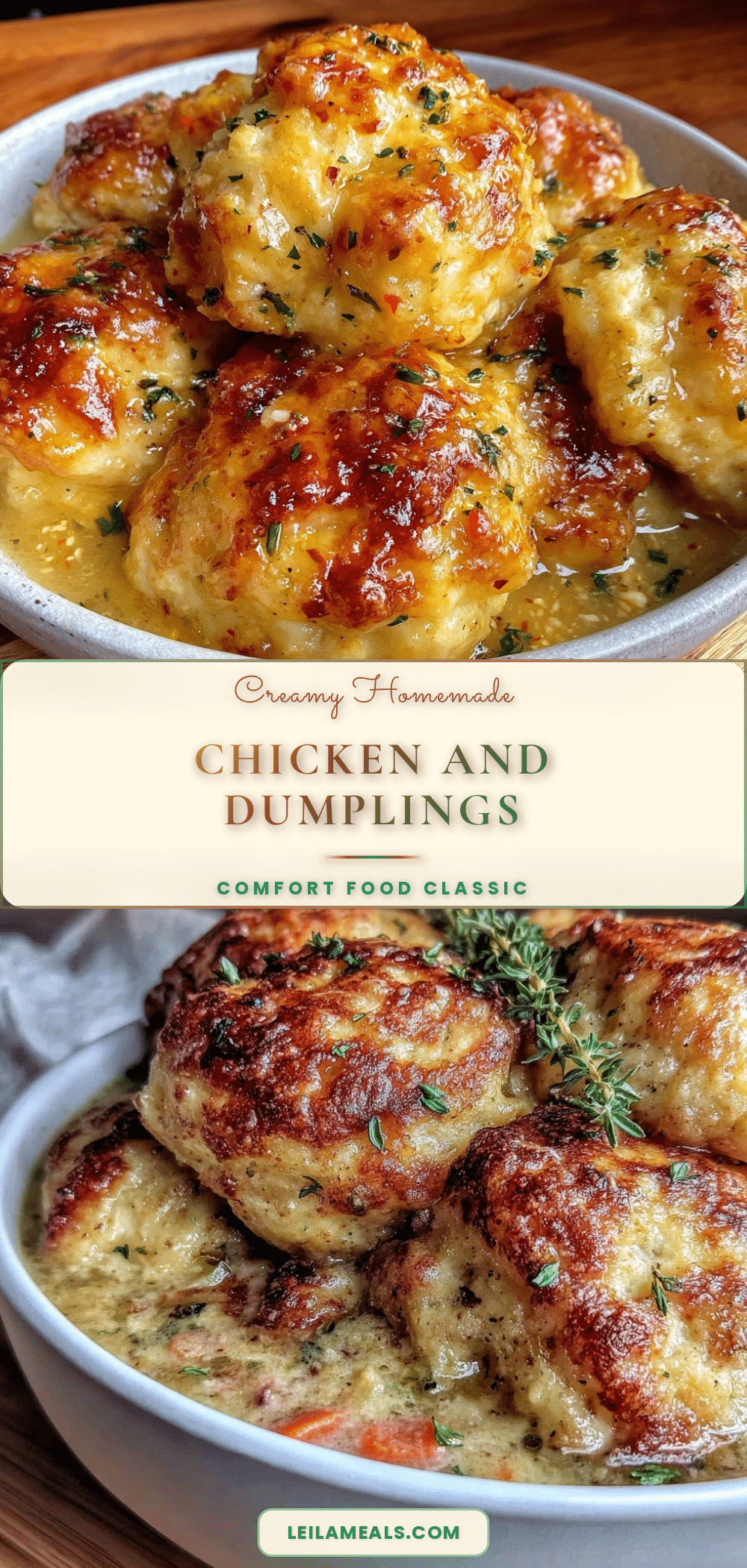 homemade chicken and dumplings recipe