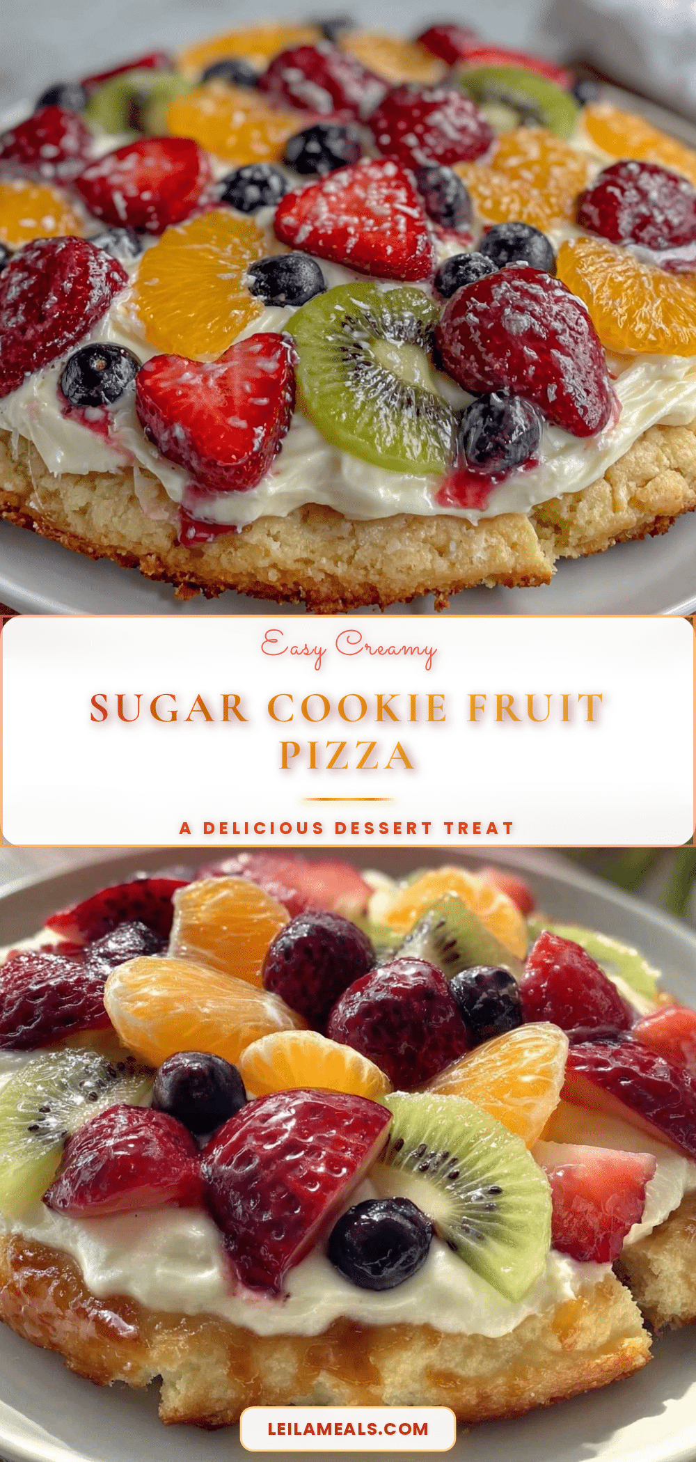 sugar cookie fruit pizza recipe