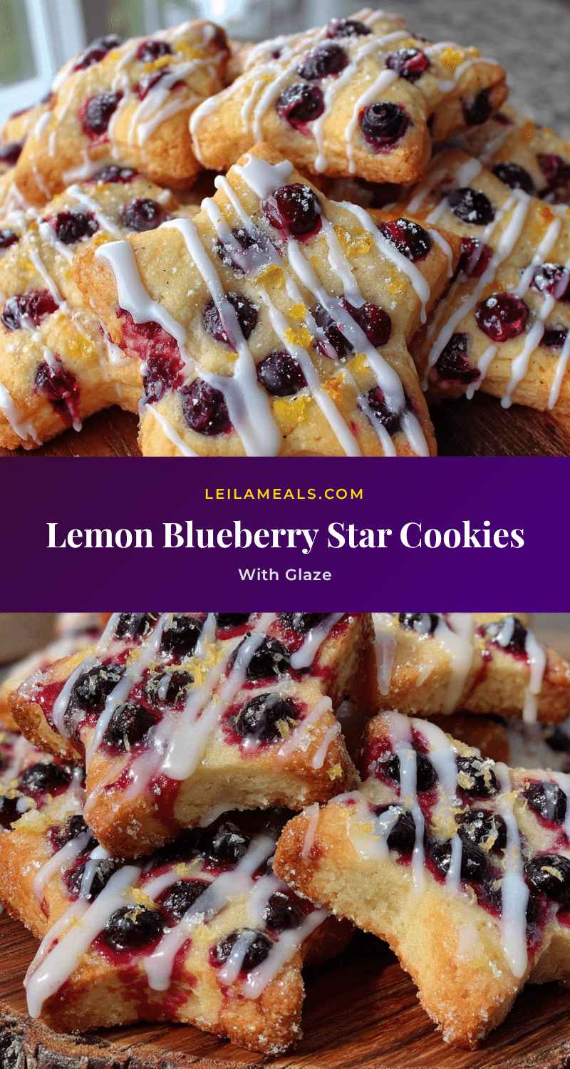 blueberry lemon star cookies recipe