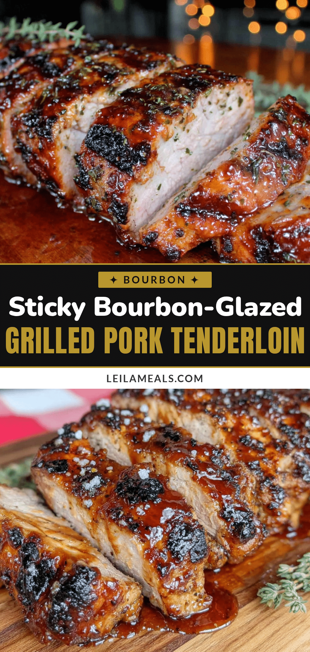 bourbon-glazed grilled pork tenderloin recipe
