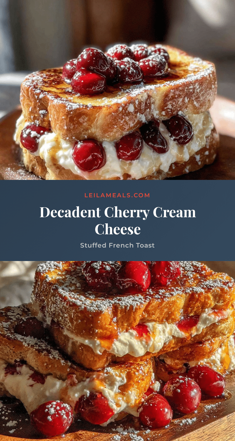 cherry cream cheese stuffed french toast recipe