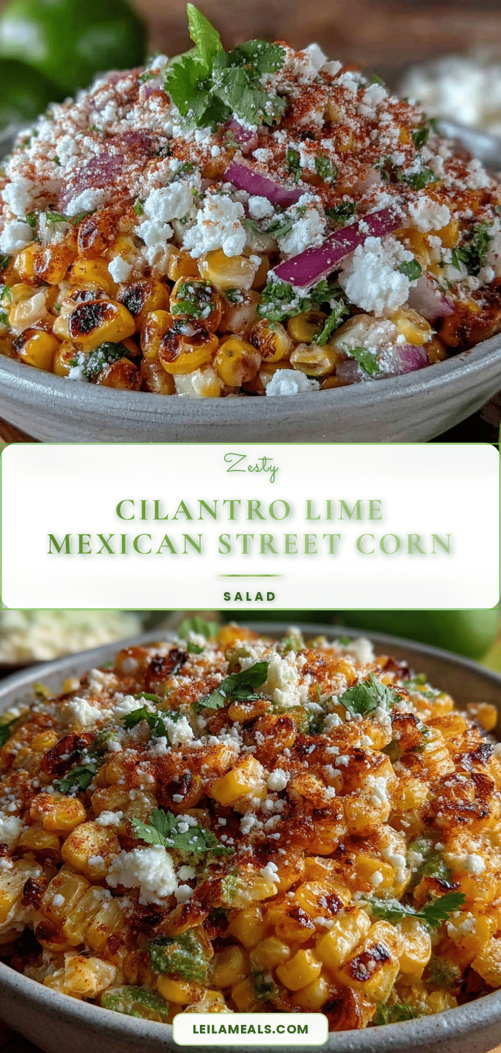 cilantro lime mexican street corn salad recipe