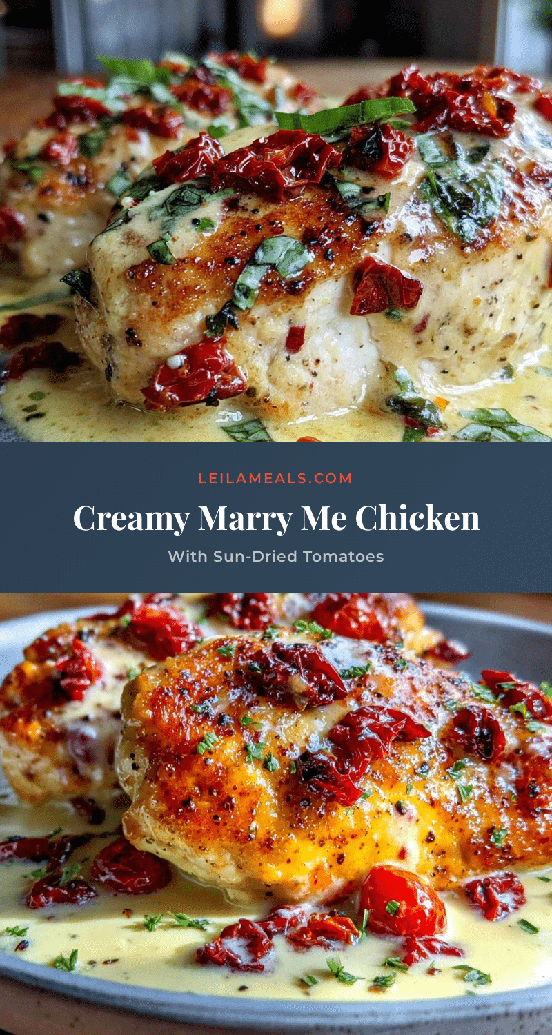 Creamy Marry Me Chicken recipe