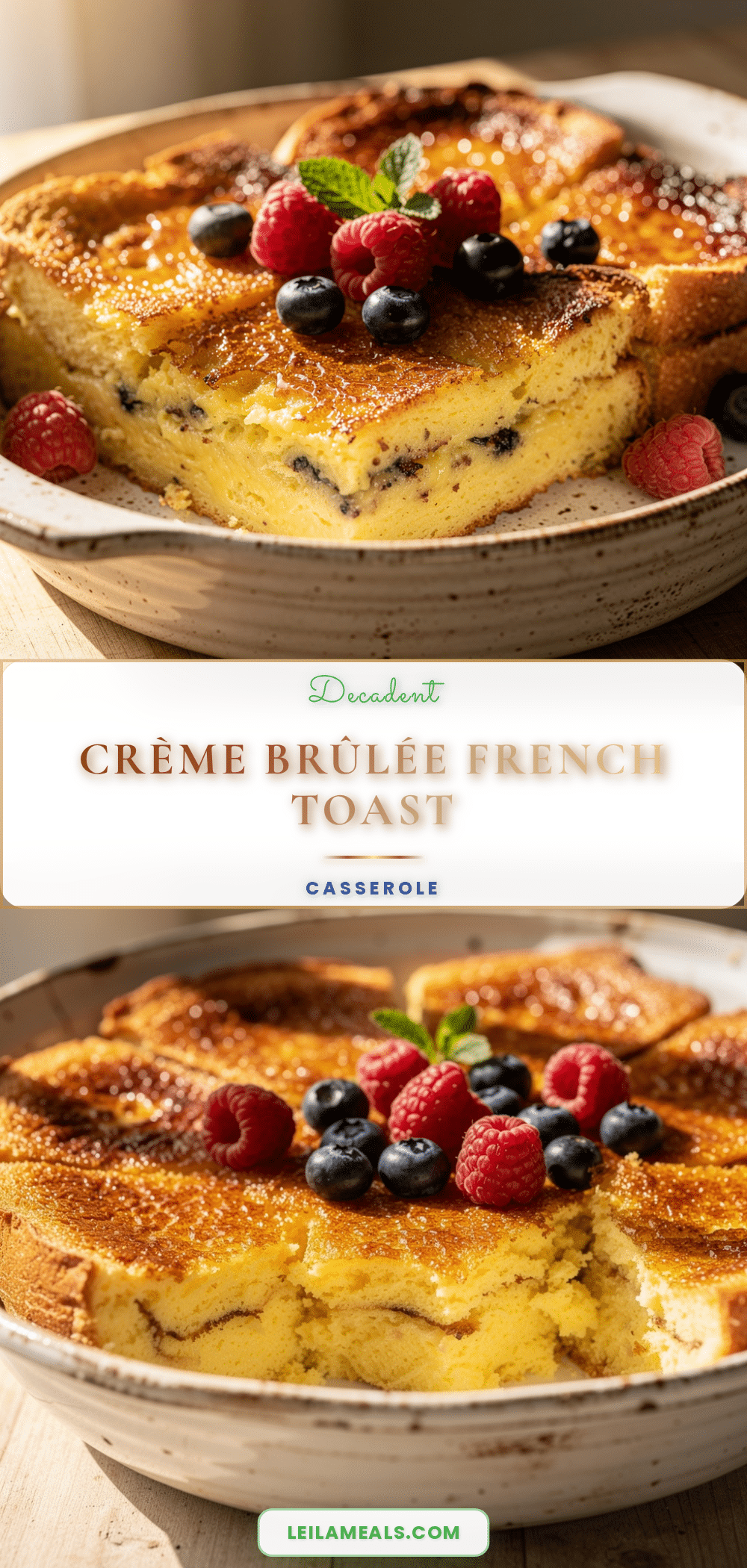 Crème Brûlée French Toast Casserole recipe