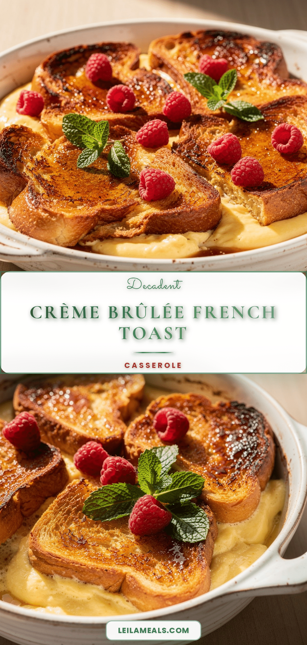 creme brulee french toast casserole recipe