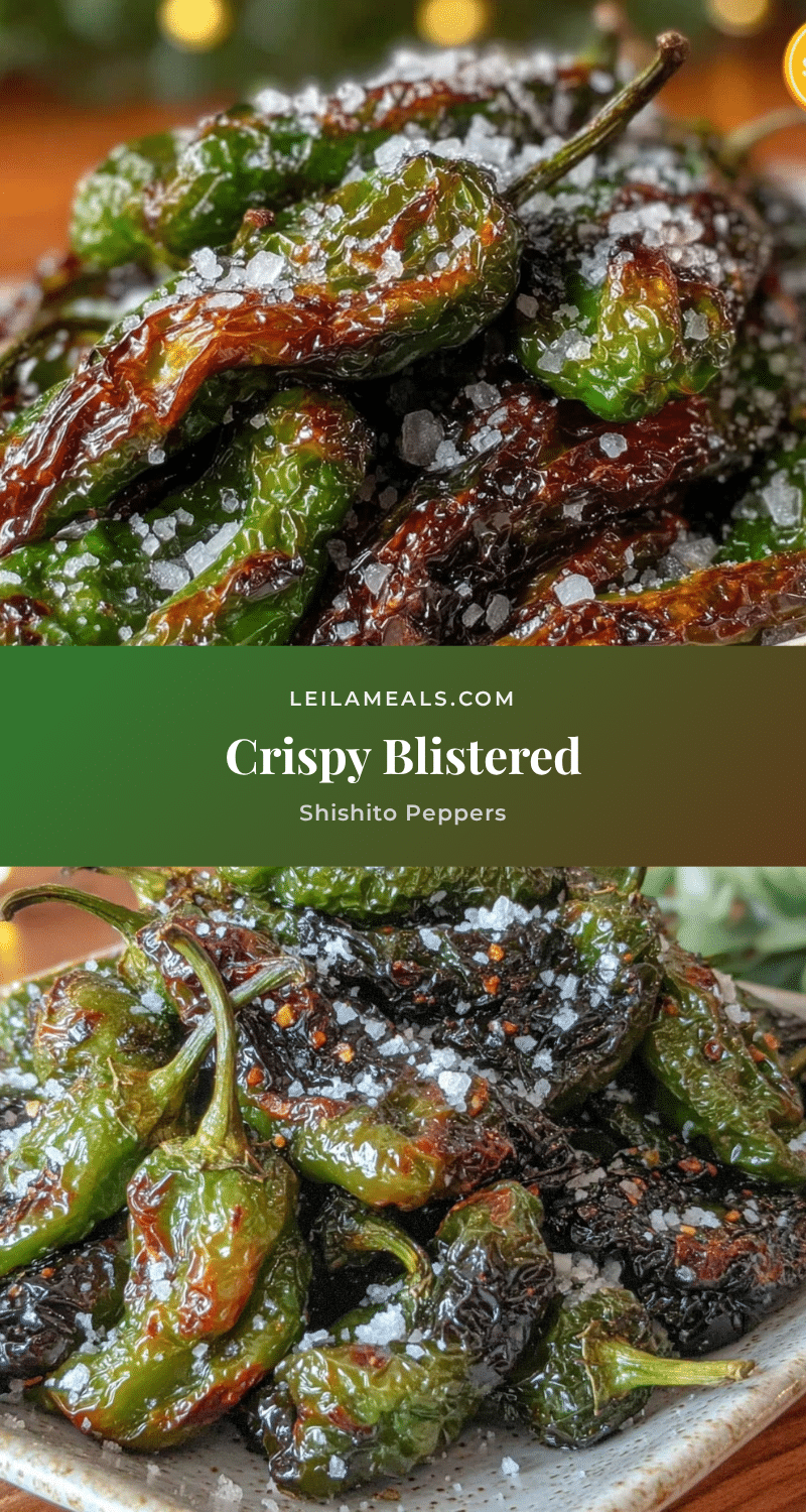 crispy blistered shishito peppers recipe