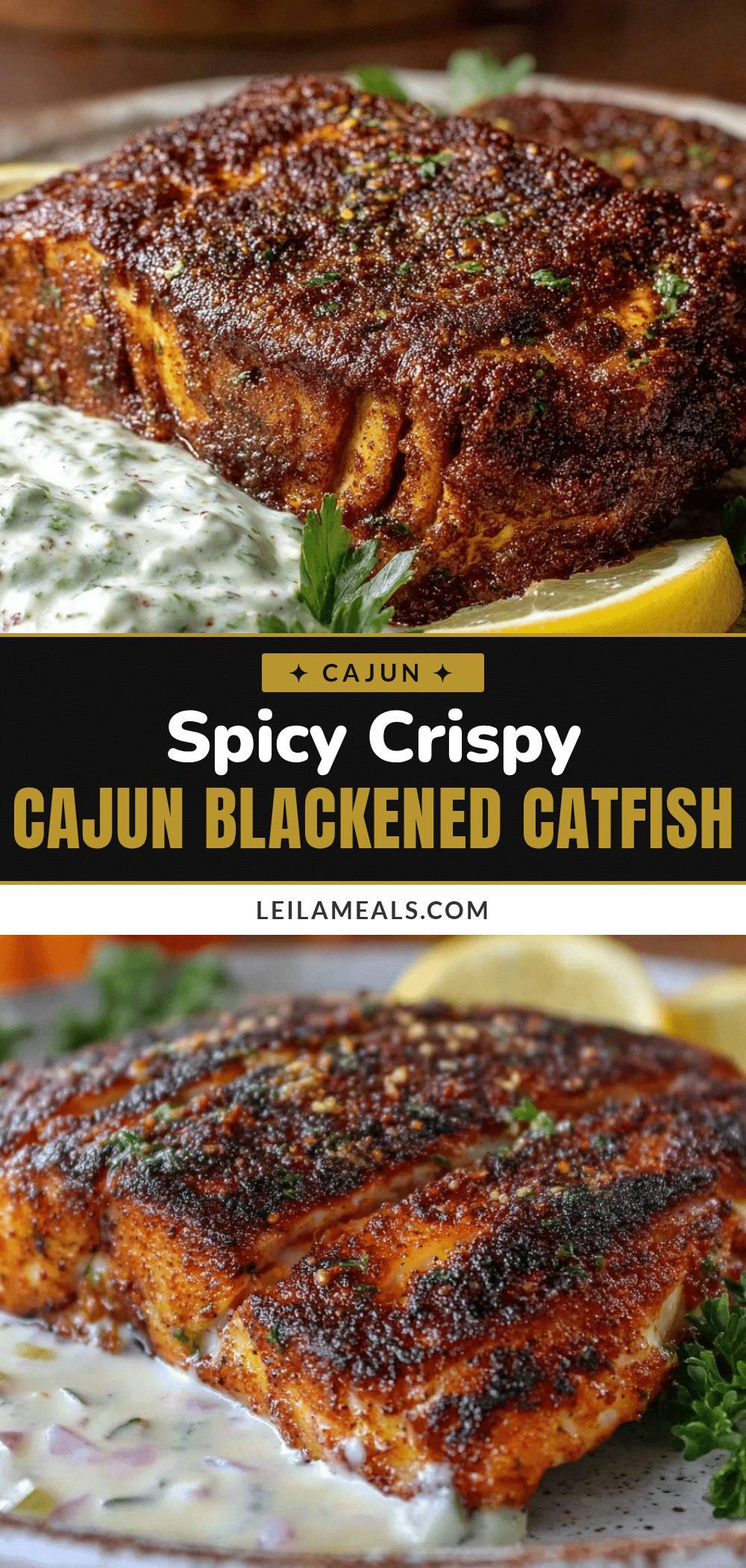 crispy cajun blackened catfish recipe