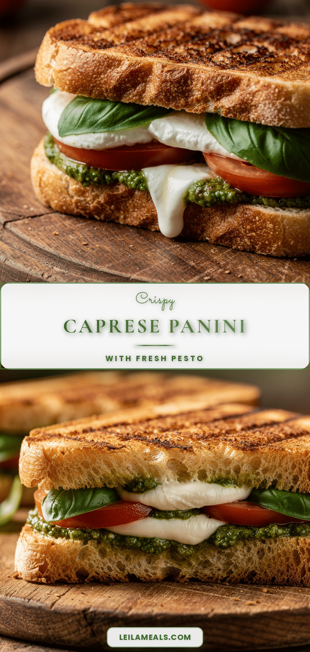 Crispy Caprese Panini recipe