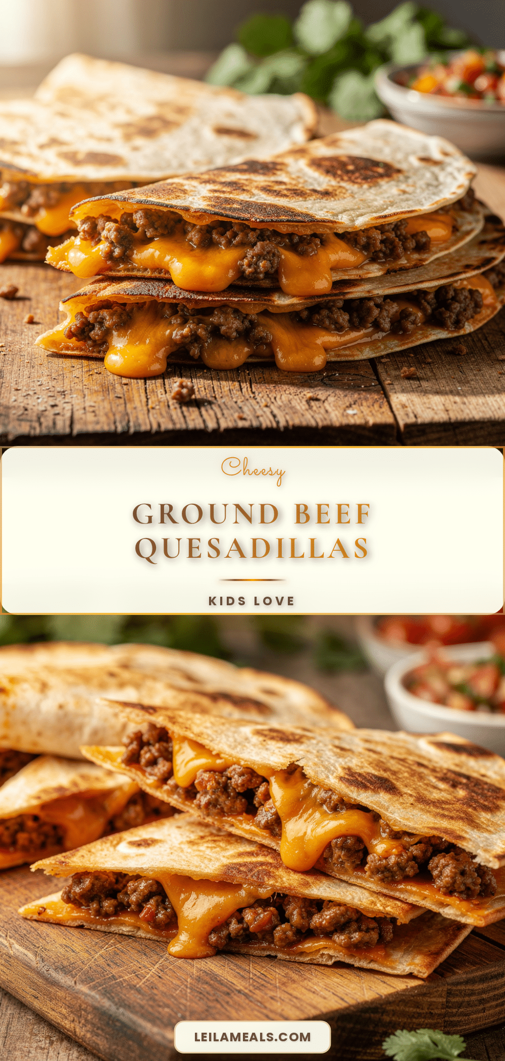 crispy ground beef quesadillas recipe