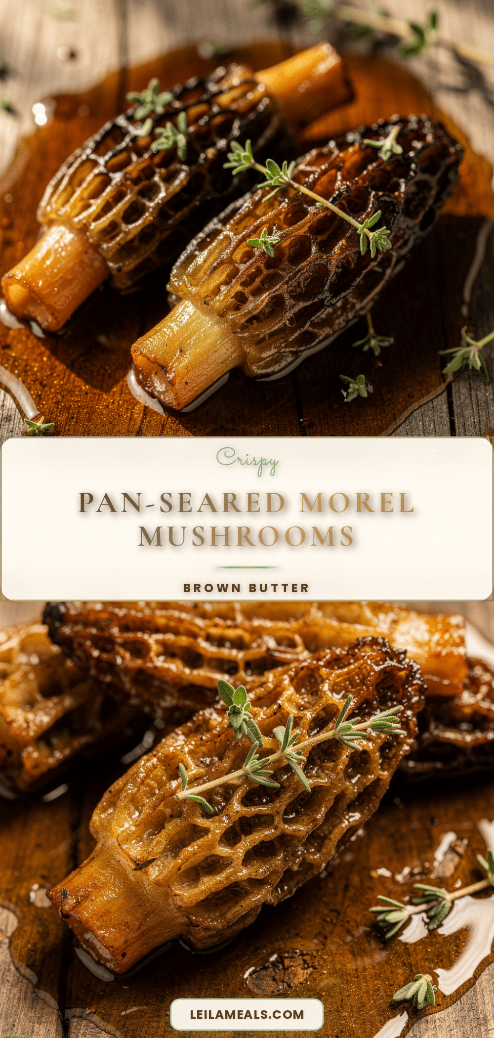 crispy pan-seared morel mushrooms recipe