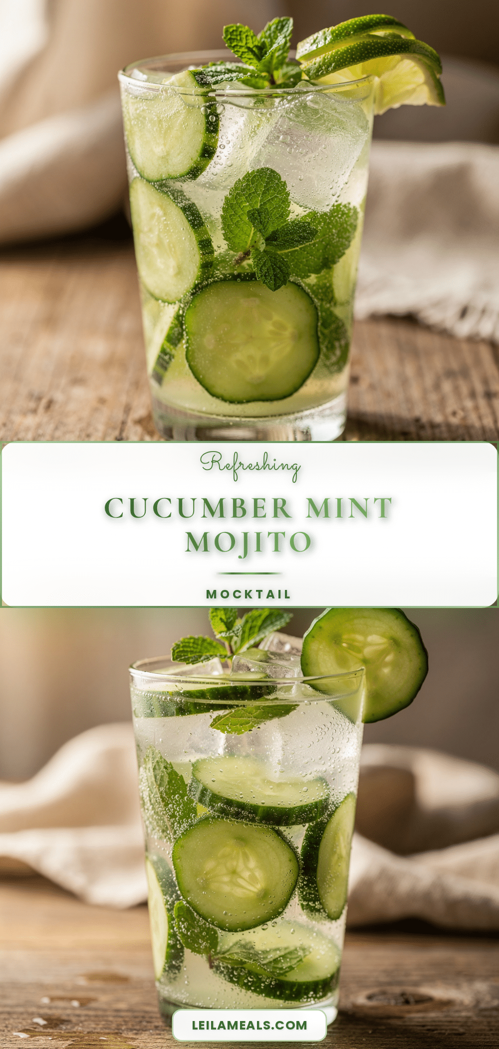 cucumber mint mojito mocktail recipe