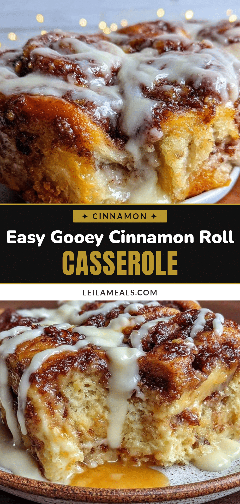 easy cinnamon roll casserole recipe