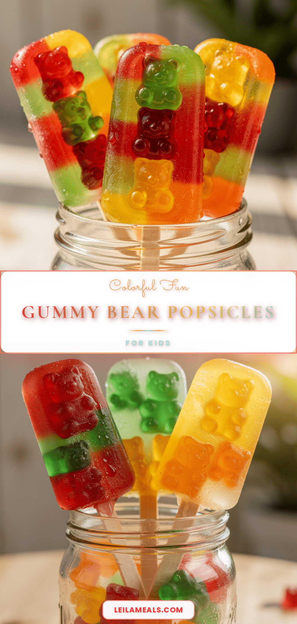 easy gummy bear popsicles recipe