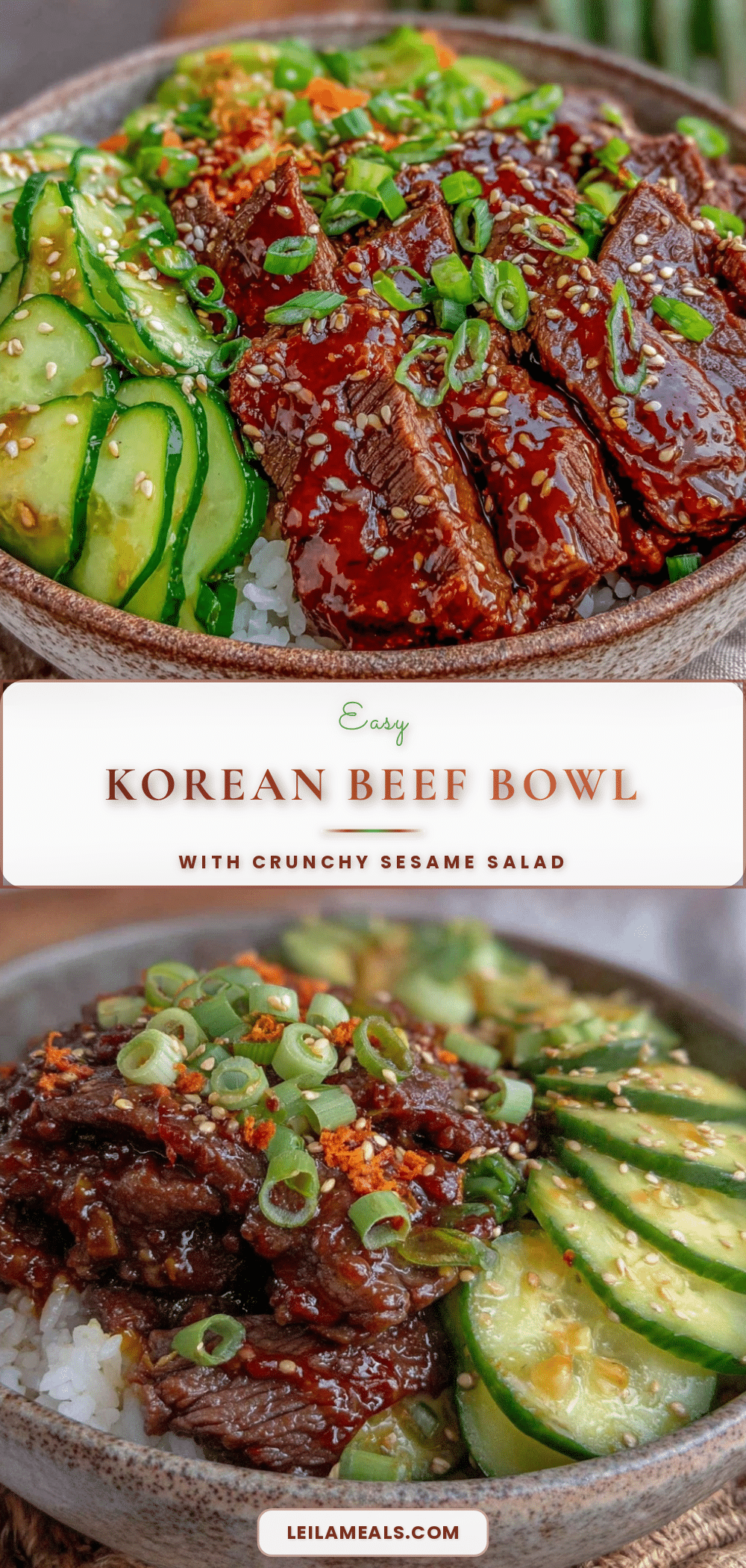 easy korean beef bowl recipe