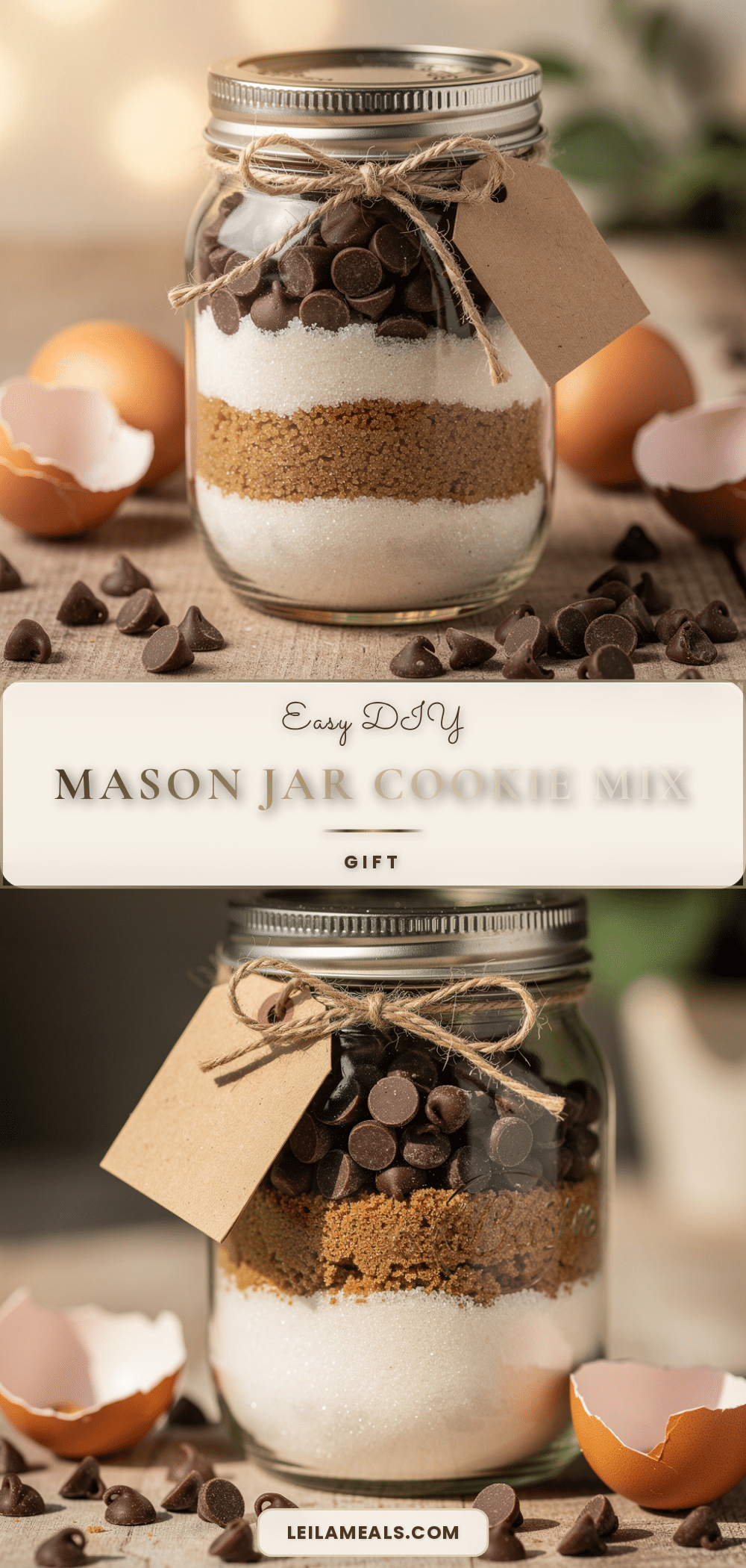 easy mason jar cookie mix gift for teachers recipe