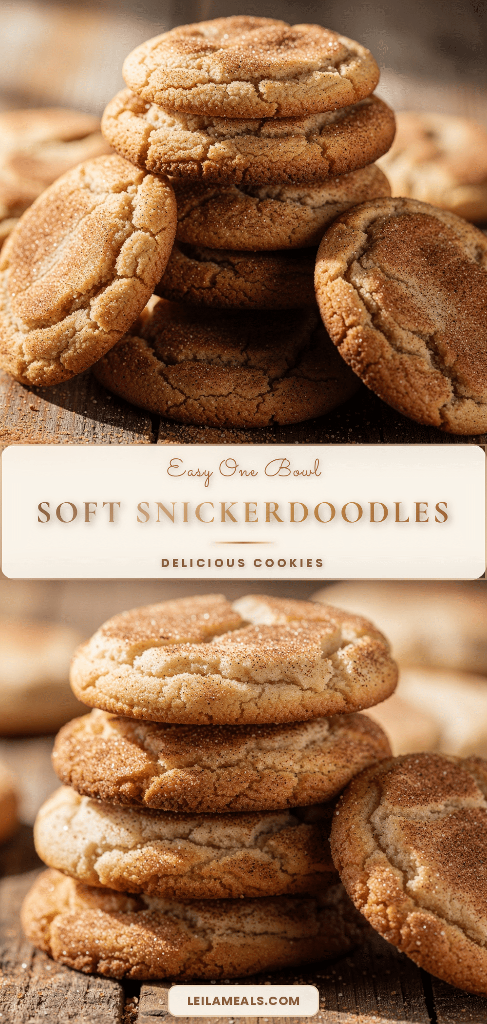 easy one bowl soft snickerdoodles recipe