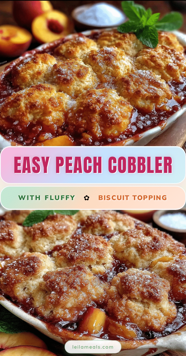 easy peach cobbler recipe