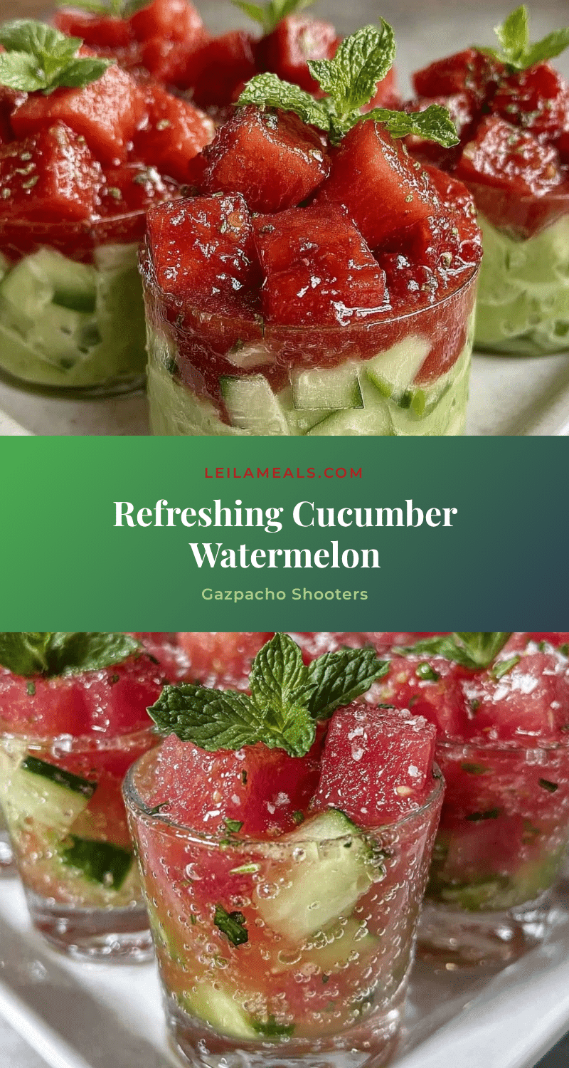 fresh cucumber watermelon gazpacho shooters recipe